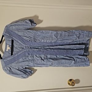 Banana Republic 100% Linen Dress Blue Size XS